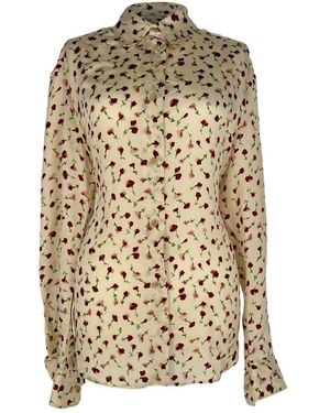 KHAITE Argo Printed Shirt - Natural