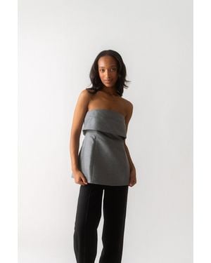 TOTEME Foldover Evening Top - Multicolor