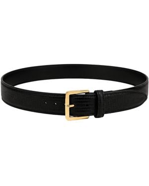 MARCÉLA LONDON Hyra Croc Belt - Black