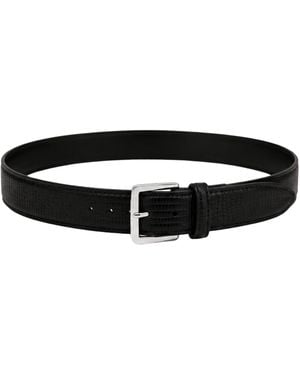 MARCÉLA LONDON Hyra Croc Belt - Black