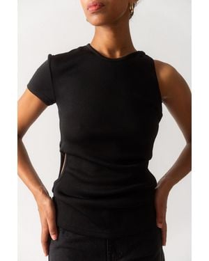 Christopher Esber Open Twist Side Tee - Black