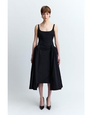 16Arlington Vezile Midi Dress - Black