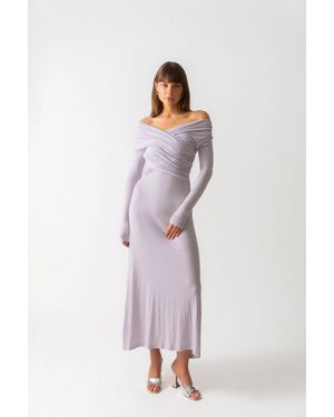 NINETY PERCENT Cecelia Dress - Purple