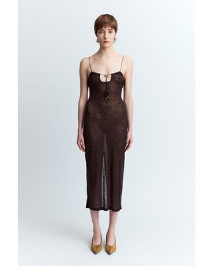 16Arlington Solaria Midi Dress - Brown