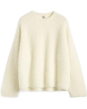 TOTEME Boxy Boucle Knit - Natural