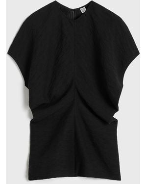 TOTEME Slouch Waist Top - Black