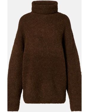 TOTEME Boucle Turtleneck Pepper - Brown