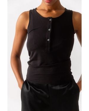 NINETY PERCENT Tristan Vest - Black