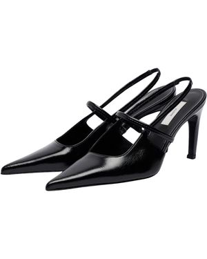 TOTEME 85 Sharp Slingback Naplak - Black