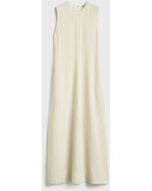 TOTEME Woven Stripe Dress - White