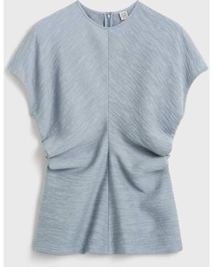 TOTEME Slouch Waist Top - Blue
