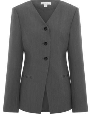 ALIGNE Daphne V Neck Waisted Blazer - Black