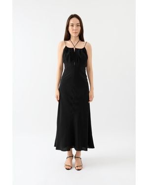 TOTEME Gathered Halterneck Dress - White