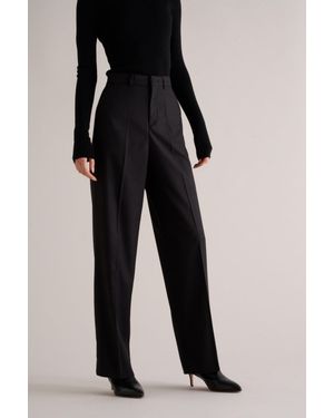 MARCÉLA LONDON Kenza Wool Silk Pants - Black