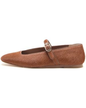 Le Monde Beryl Calf-Hair Mary-Jane - Brown