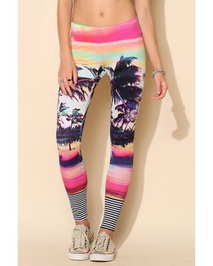 Urban Outfitters Roxy Sunset Remix Surf Legging - Purple