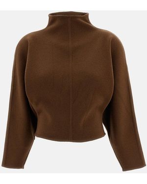 Max Mara Maglia Crop - Marrone