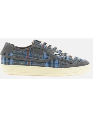 Autry Sneakers Windscape Low Plaid - Blu