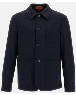 Barena Overshirt Visal Cashmere - Blu