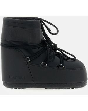 Moon Boot Stivali Da Neve Bassi Icon Low Rubber - Nero