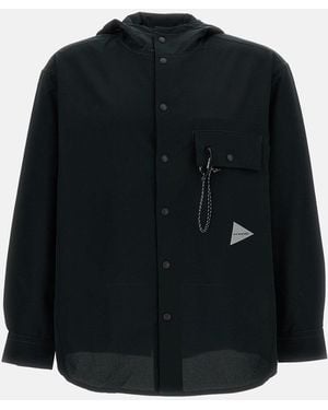 and wander Giacca Con Cappuccio Idrorepellente - Nero