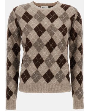 P.A.R.O.S.H. Maglia A Quadri - Marrone