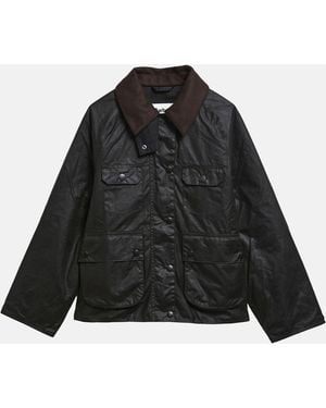Barbour X A.P.C. Giacca Spey Waxed - Nero