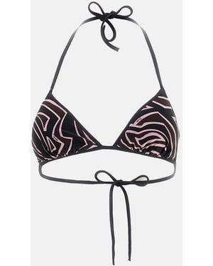PUCCI Top Bikini Stampa Labirinto - Multicolore