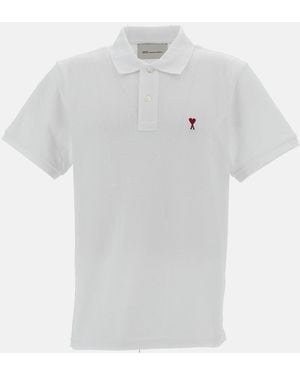 Ami Paris Polo Ami De Coeur - Bianco