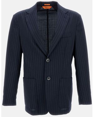 Barena Giacca Monopetto Borgo - Blu
