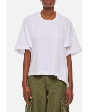 Plan C T-shirt In Jersey - Bianco