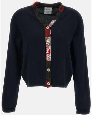 Barrie Cardigan Scollo A V - Blu