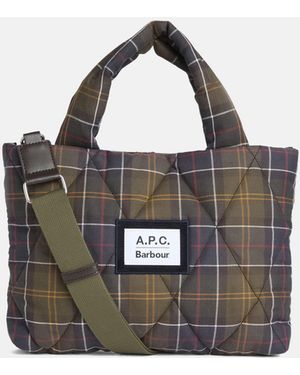 Barbour X A.P.C. Borsa Quilted Crossbody - Nero