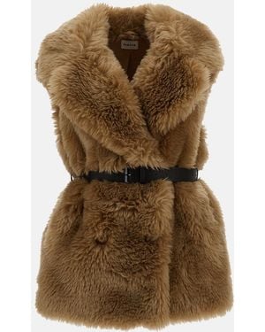 P.A.R.O.S.H. Gilet Lungo - Marrone