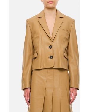 Saks Potts Matteo Blazer Asimmetrico In Pelle - Neutro