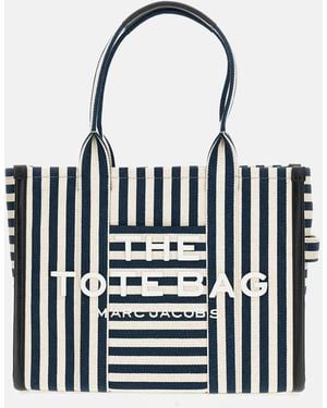 Marc Jacobs The Stripe Canvas Large Tote Bag - Nero