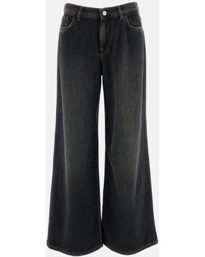 3x1 The Kat Jeans A Gamba Larga - Nero