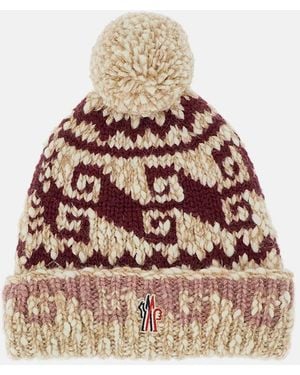 Moncler Berretto Con Pon Pon - Neutro