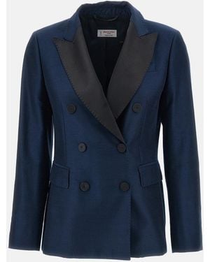 Alberto Biani Blazer Doppiopetto Tuxedo - Blu