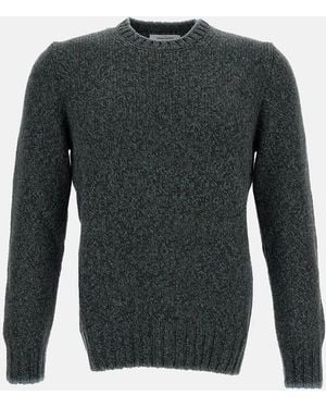 Gran Sasso Maglia Girocollo Herringbone - Grigio
