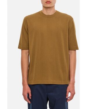 K-Way Combe T-shirt In Cotone - Marrone