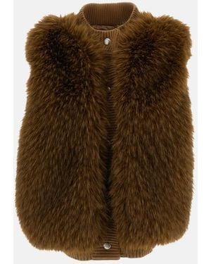 Moncler Gilet Imbottito - Marrone