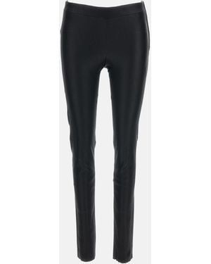 Arma Panta Leggins Pelle Stretch - Nero