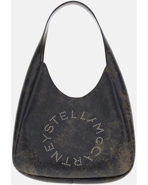 Stella McCartney Borsa Da Donna 'Logo Hobo' - Nero