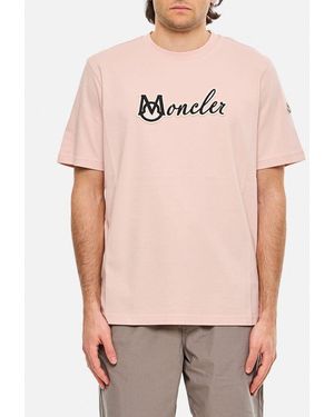 Moncler T-shirt Logo - Rosa