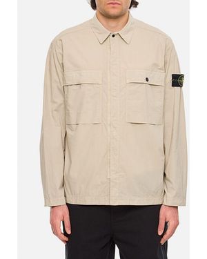 Stone Island 1200015 Stretch Cotton Tela 'Paracadute' - Neutro