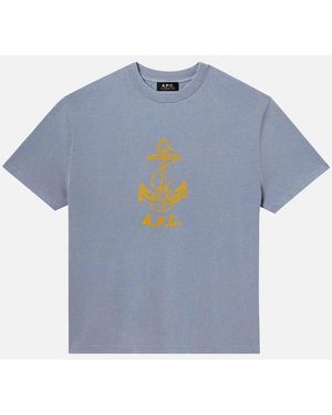 A.P.C. T-shirt Davy - Blu