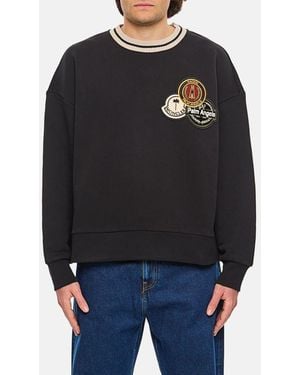 Moncler Genius Felpa X Palm Angels - Nero