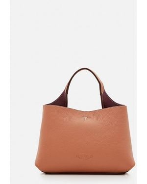 Tod's Mini Borsa Shopping In Pelle - Marrone