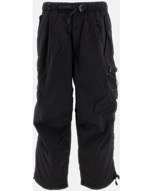 and wander Pantaloni Oversized Cargo - Nero